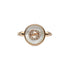 Gucci Interlocking Ring in pink gold, mop, diamond, gg pavé YBC786764001